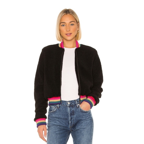 Spiritual Gangster SG Faux Furry Bomber Jacket - Picture 2 of 8